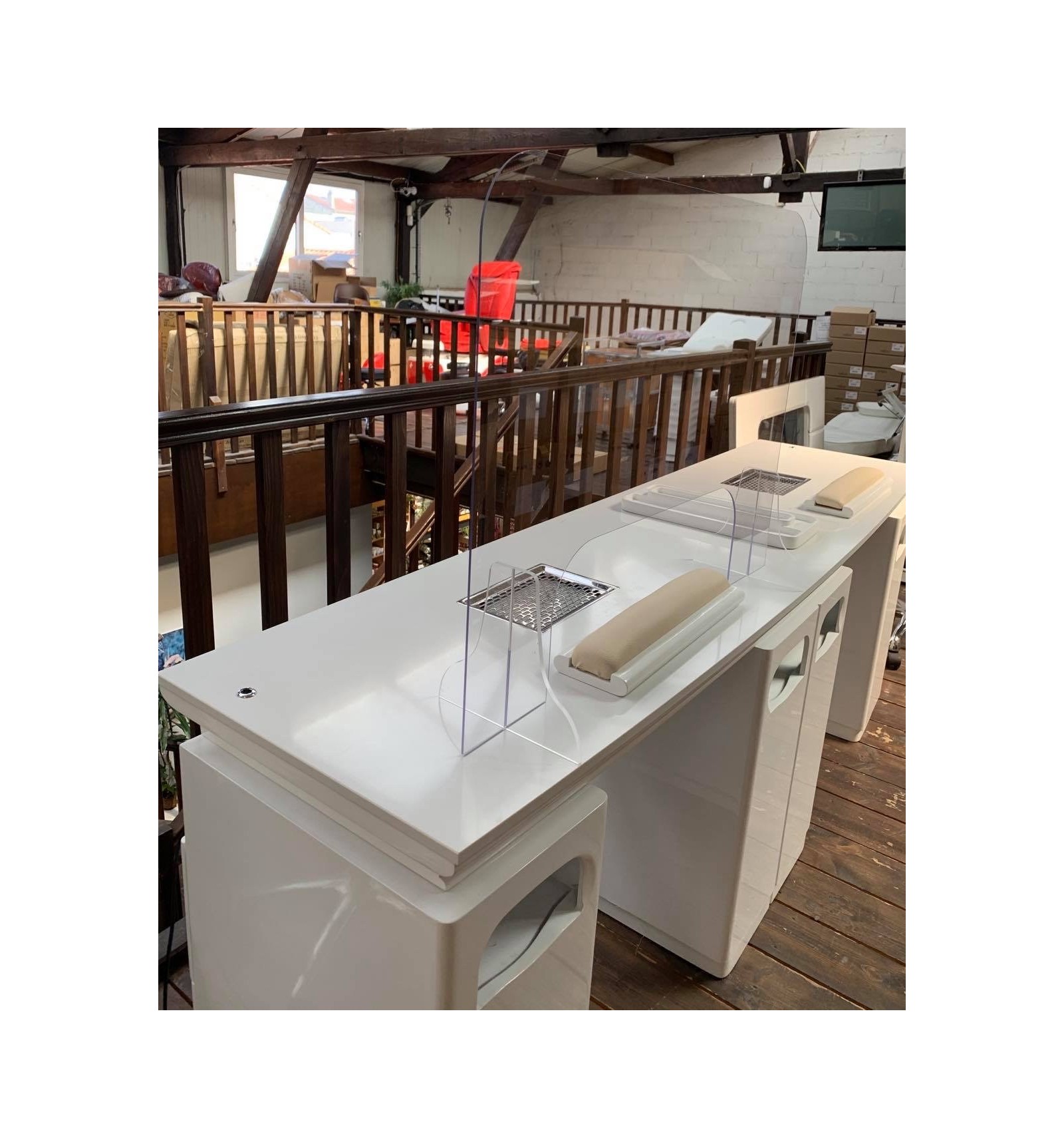 Barrière protection Anti-projection-table manucure 600 x 800