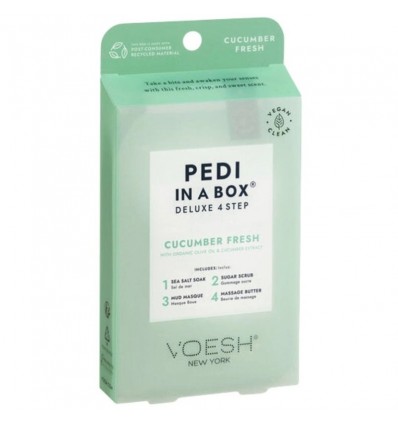 VOESH Pedi in a Box 4 étapes Vitamine recharge Soin des pieds - CUCUMBER FRESH