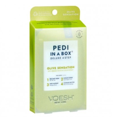 VOESH Pedi in a Box 4 étapes Vitamine recharge Soin des pieds - OLIVE SENSATION