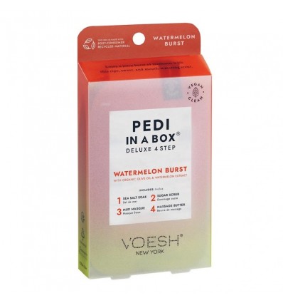 VOESH Pedi in a Box 4 étapes Vitamine recharge Soin des pieds - WATERMELON BURST