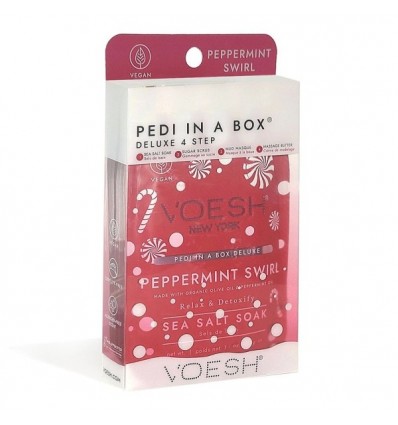 VOESH Pedi in a Box 4 étapes Vitamine recharge Soin des pieds - PEPPERMINT SWIRL